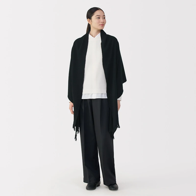 Fluffy Wool Blanket Stole