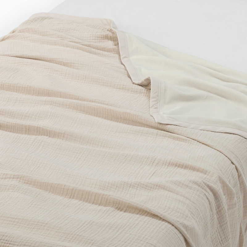 Velour Gauze Reversible Blanket - Double