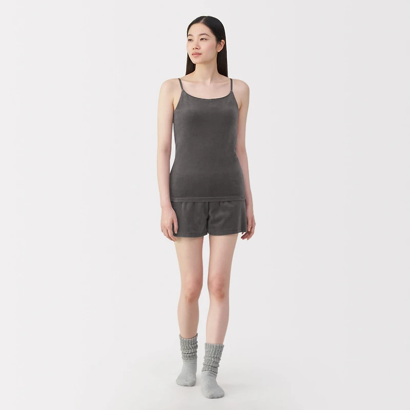 Cotton Velour Bra Camisole