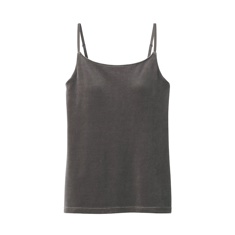 Cotton Velour Bra Camisole