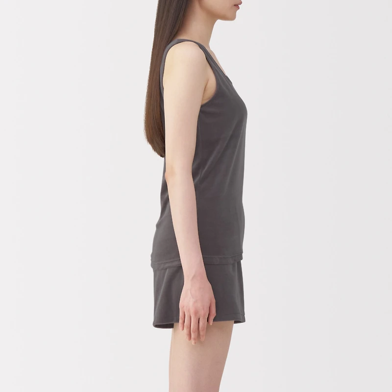 Cotton Velour Tank Top
