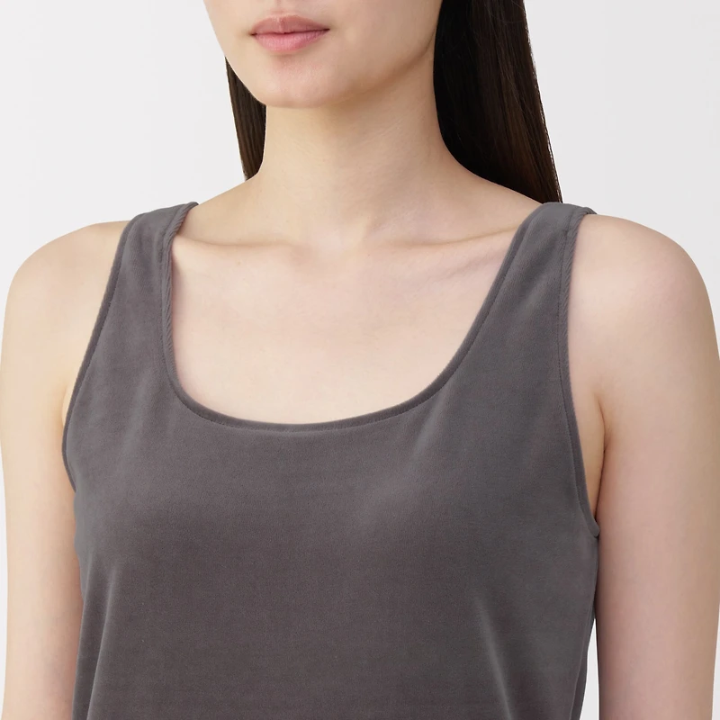 Cotton Velour Tank Top