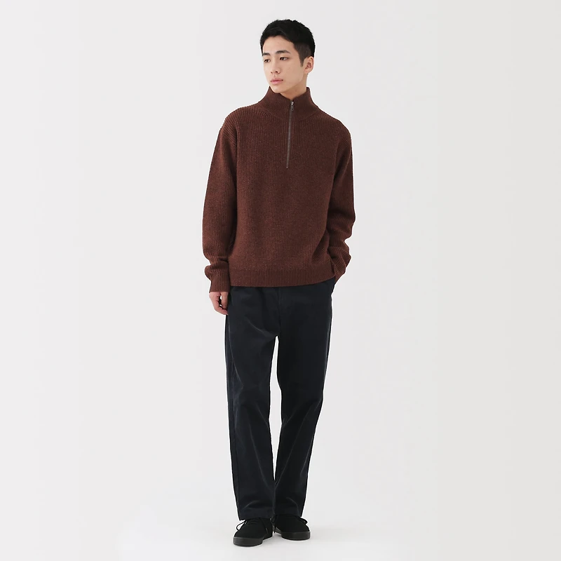 Wool Half Zip Sweater