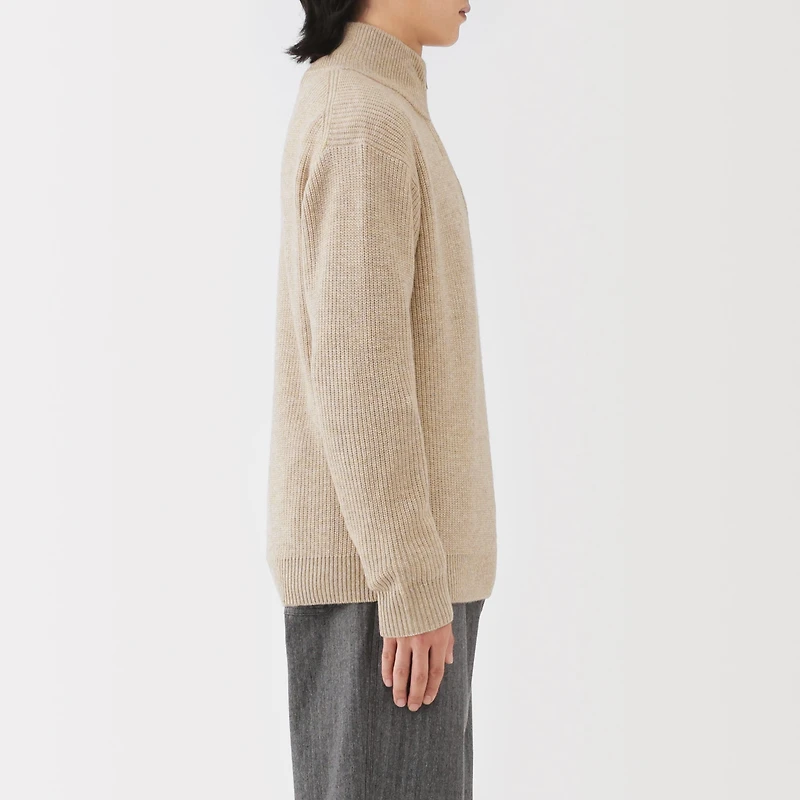 Wool Half Zip Sweater