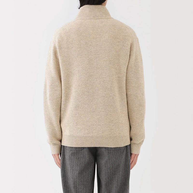 Wool Half Zip Sweater