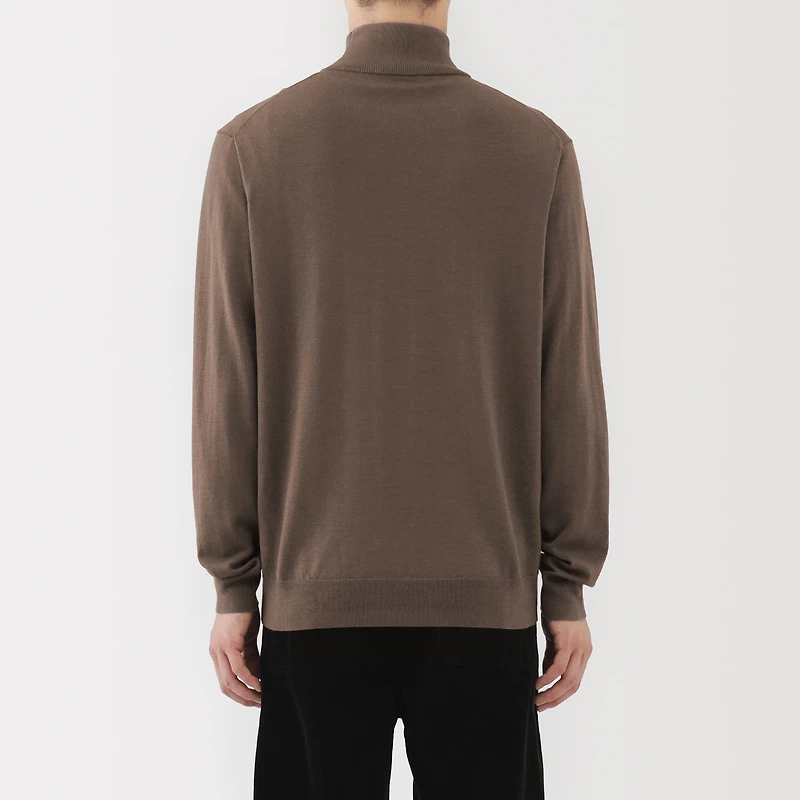 Wool Mock Neck Sweater