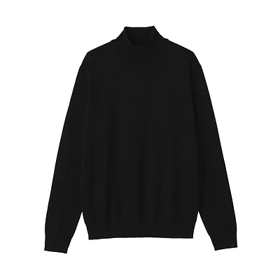 Wool Mock Neck Sweater