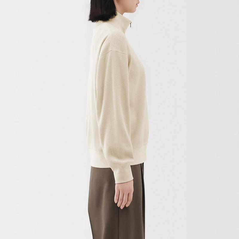 Waffle Half-Zip Pullover