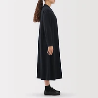 Flannel Stand Collar Dress