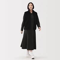 Flannel Stand Collar Dress