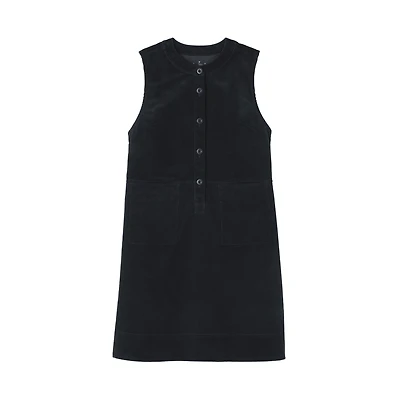 Kapok Blend Corduroy Jumper Dress