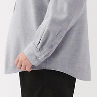 Flannel Stand Collar Blouse