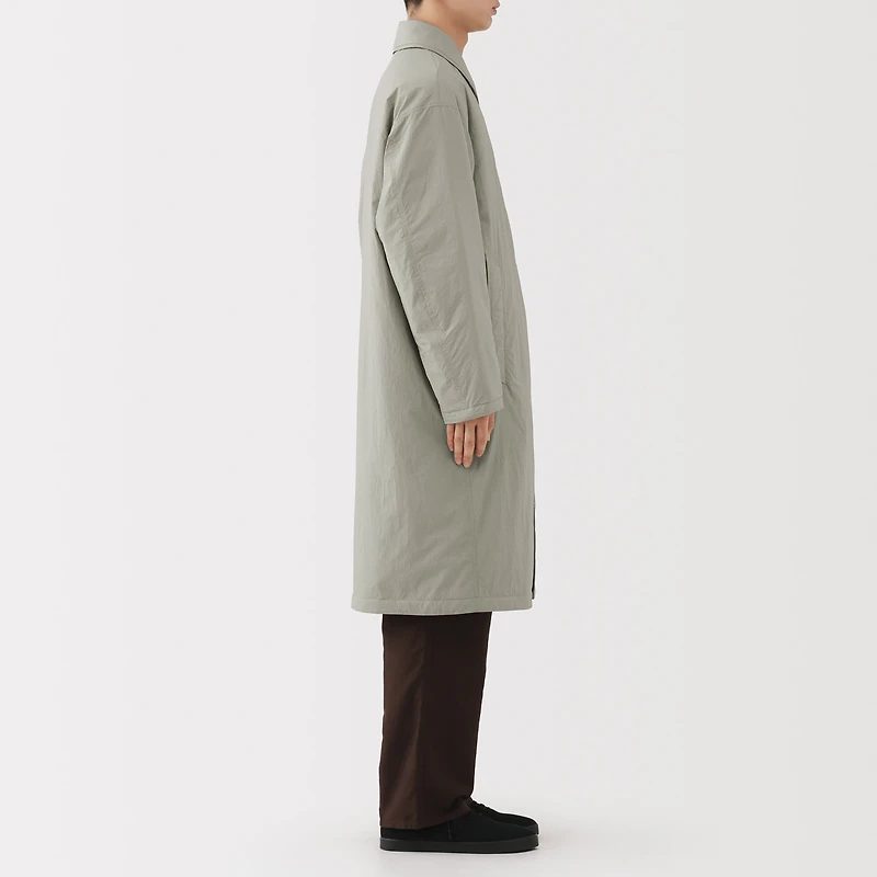 Padded Stand Fall Collar Coat