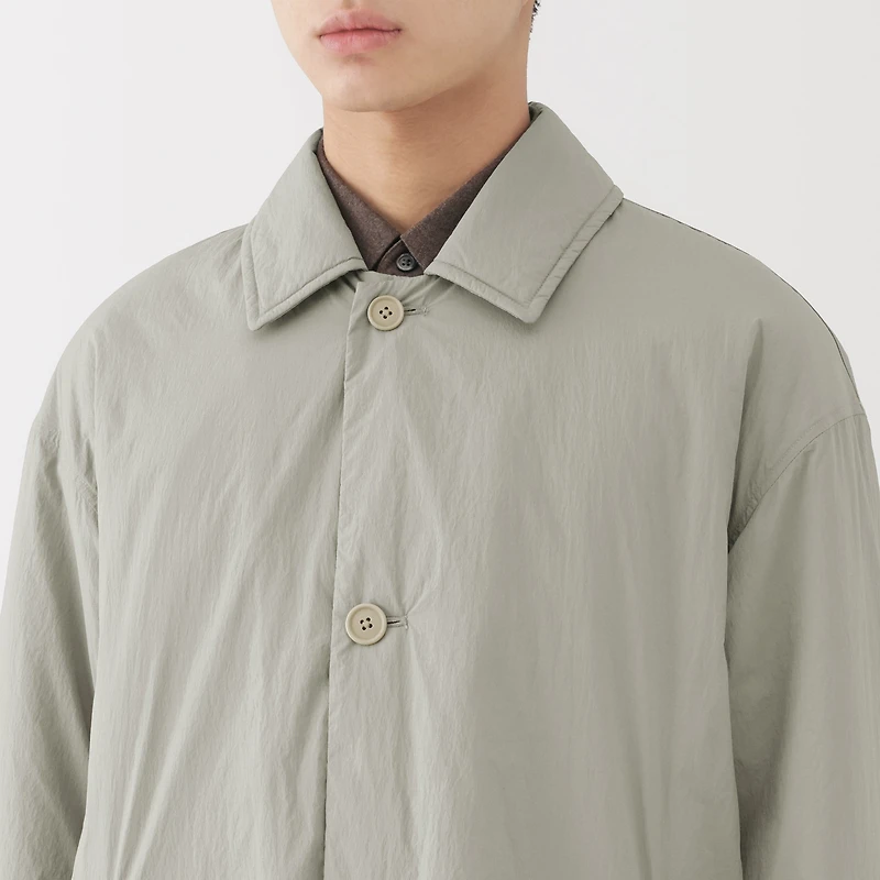 Padded Stand Fall Collar Coat