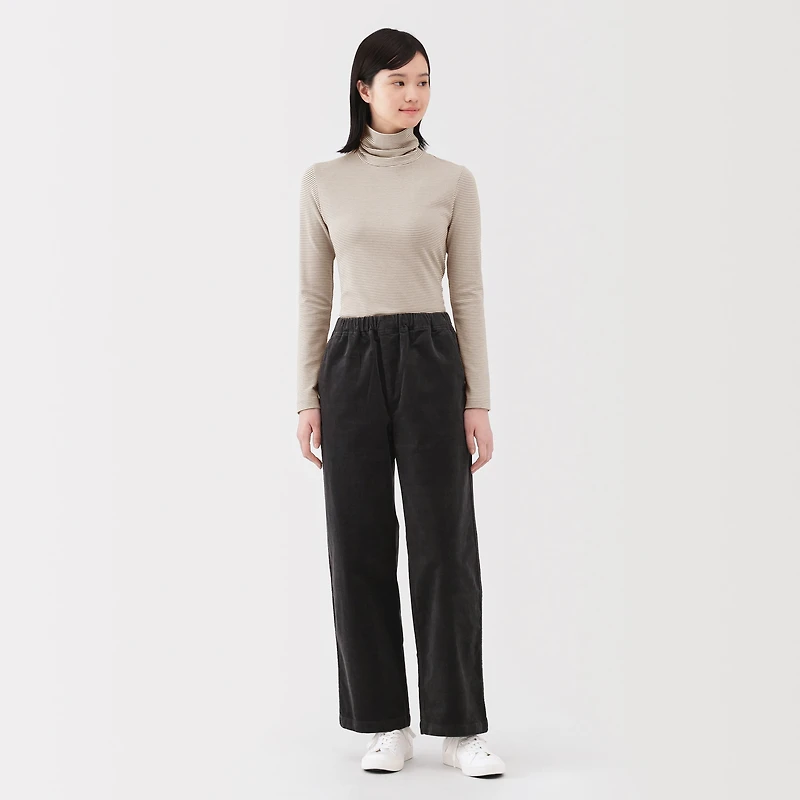 Brushed Rib Turtleneck T-Shirt