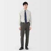 Cotton Semi-Spread Collar Shirt