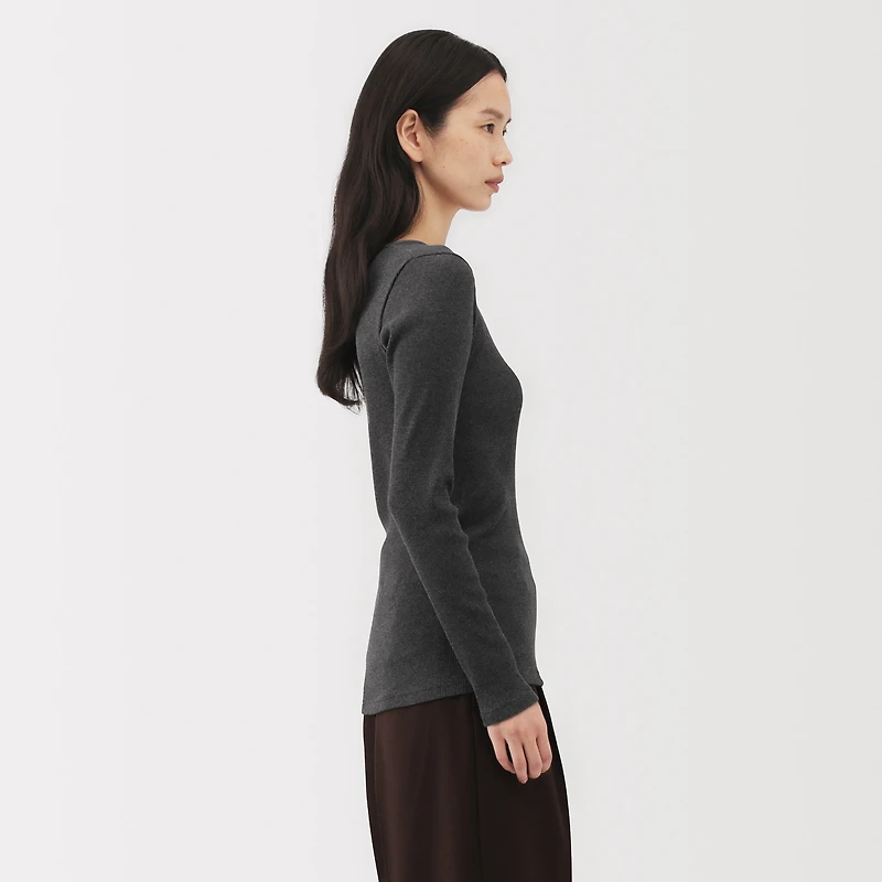 Labo Cotton Cashmere Ribbed T-Shirt