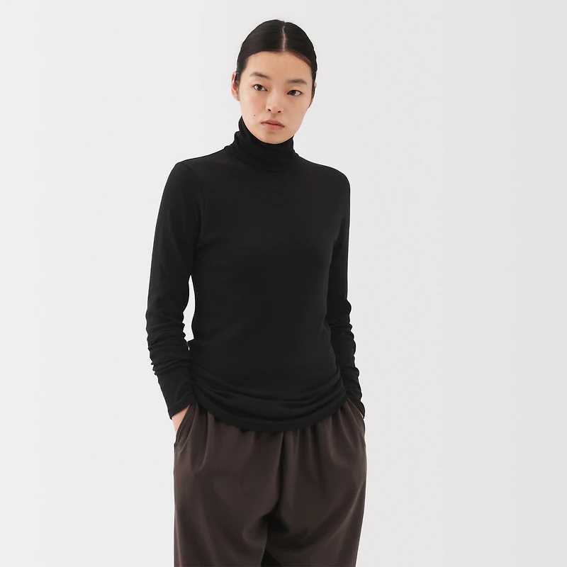 Labo Cotton Cashmere Turtleneck T-Shirt