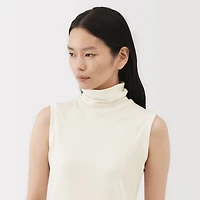 Labo Cotton Cashmere Sleeveless Turtleneck
