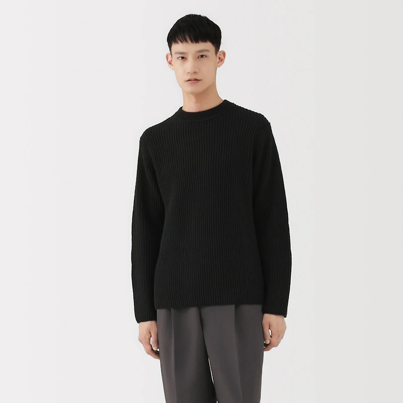 Labo Merino Wool Elbow Patch Sweater