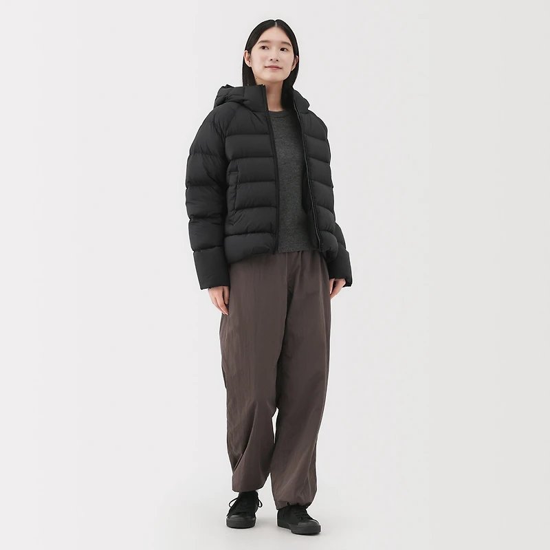 Lightweight Down Hooded Jacket