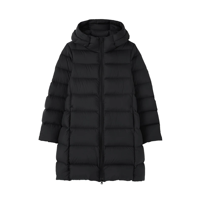 Lightweight Down Hooded Coat