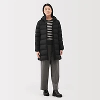 Lightweight Down Hooded Coat