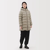 Lightweight Down Hooded Coat