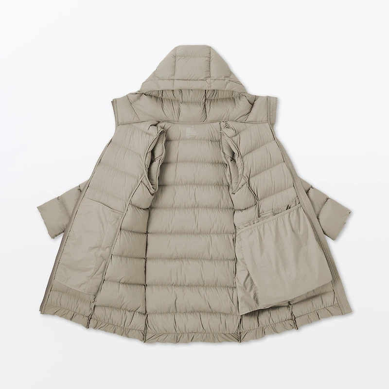 Lightweight Down Hooded Coat