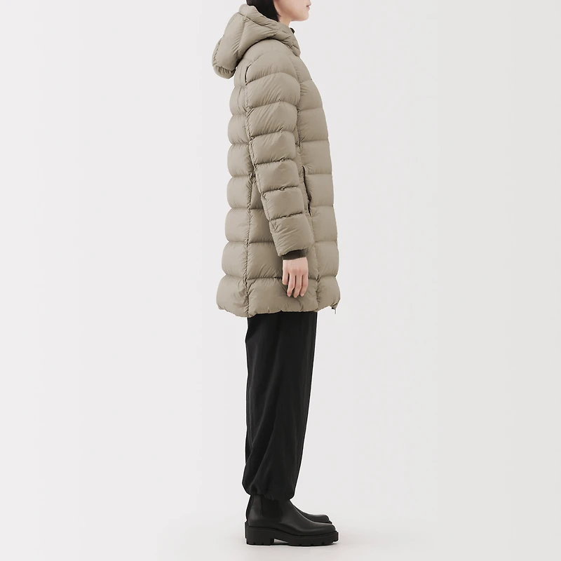 Lightweight Down Hooded Coat