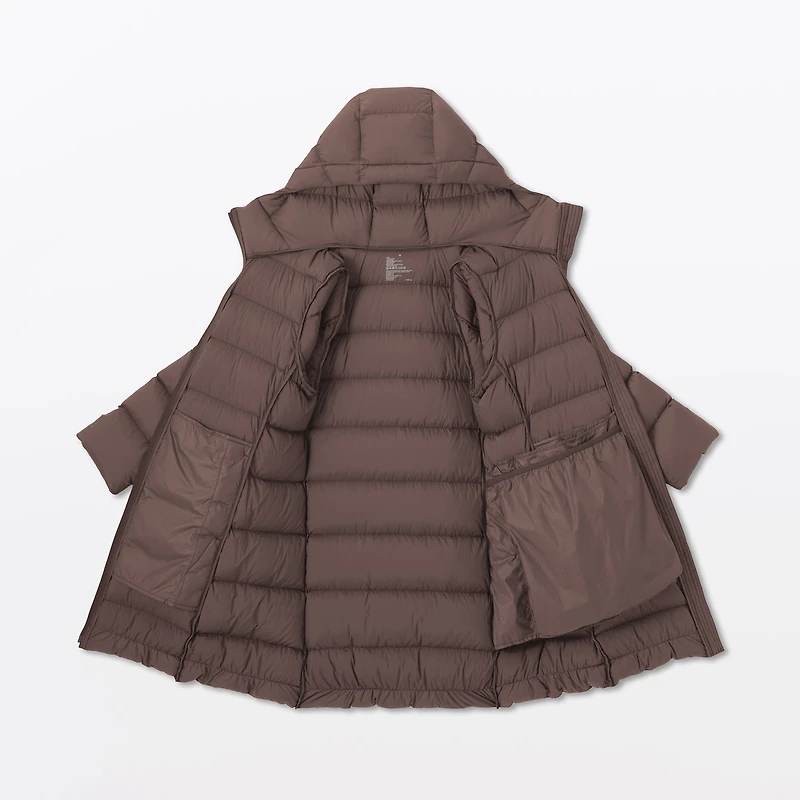 Lightweight Down Hooded Coat