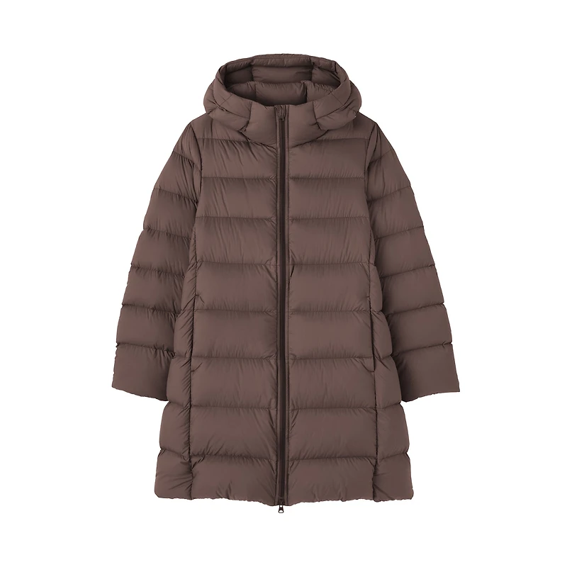 Lightweight Down Hooded Coat