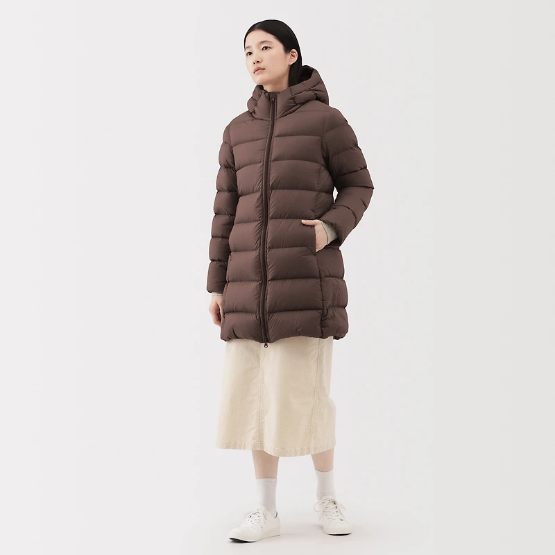 Lightweight Down Hooded Coat