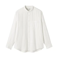 Flannel Stand Collar Shirt