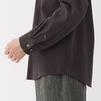 Flannel Stand Collar Shirt