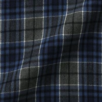 Flannel Stand Collar Shirt