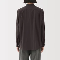 Flannel Stand Collar Shirt