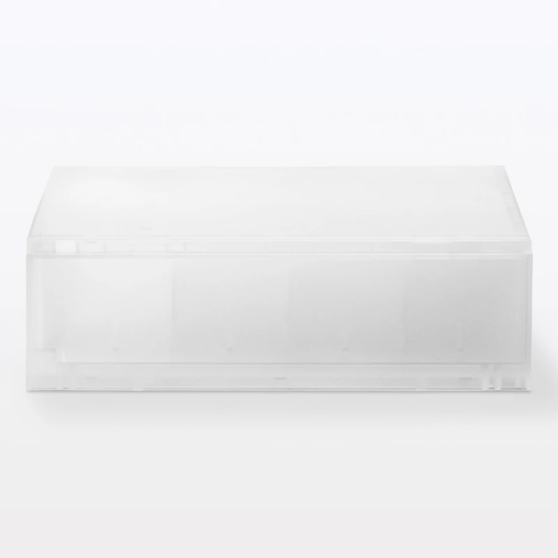 Polypropylene Storage Case Drawer Shallow with Partition (W26 x D37 x H12 cm)