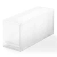 Polypropylene Storage Case Drawer Slim Deep with Partition (W14 x D37 x H17.5 cm)