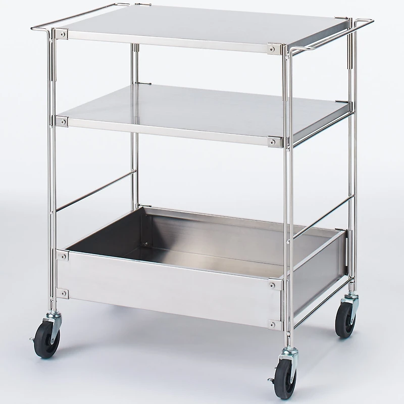 SUS Shelving Unit - Stainless Steel Wagon Set