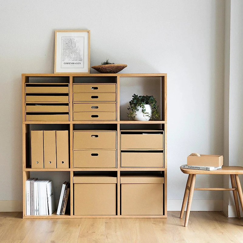 Additional Stacking Shelf - Oak - 3 Tiers