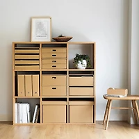 Additional Stacking Shelf - Oak - 3 Tiers
