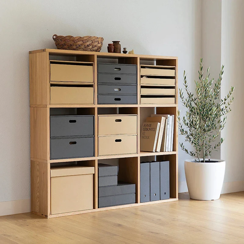 Additional Stacking Shelf - Oak - 3 Tiers