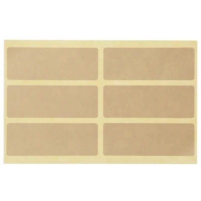 Index Labels for Polypropylene Storage