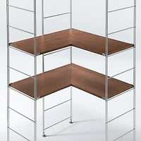 SUS Shelving Unit Additional Corner Shelf - Walnut