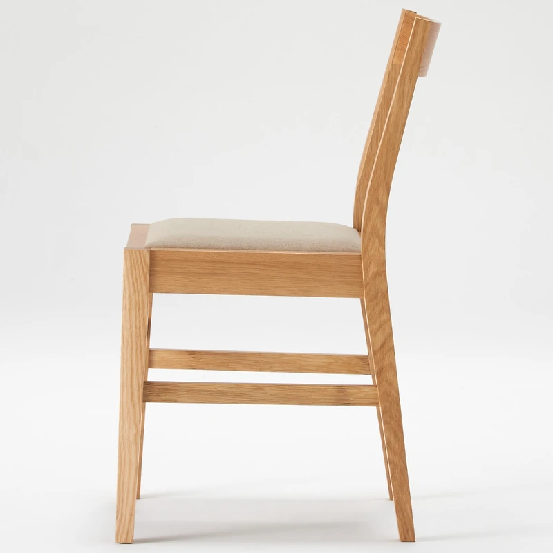 Oak Cushioned Seat Chair