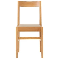 Oak Cushioned Seat Chair