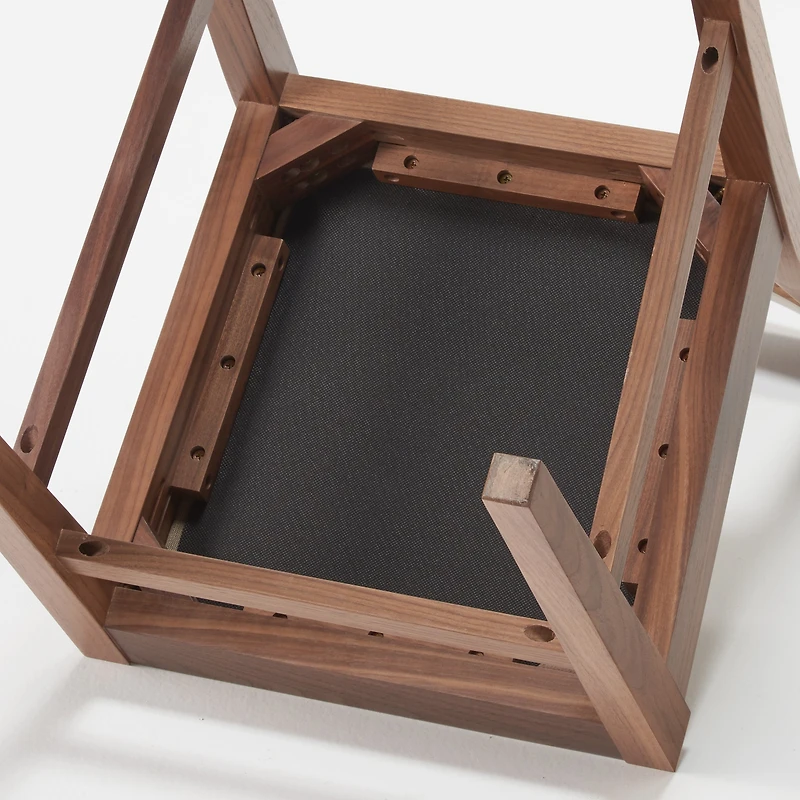 Walnut Cushioned Seat Chair