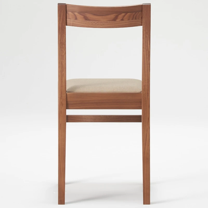 Walnut Cushioned Seat Chair