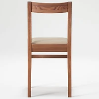 Walnut Cushioned Seat Chair